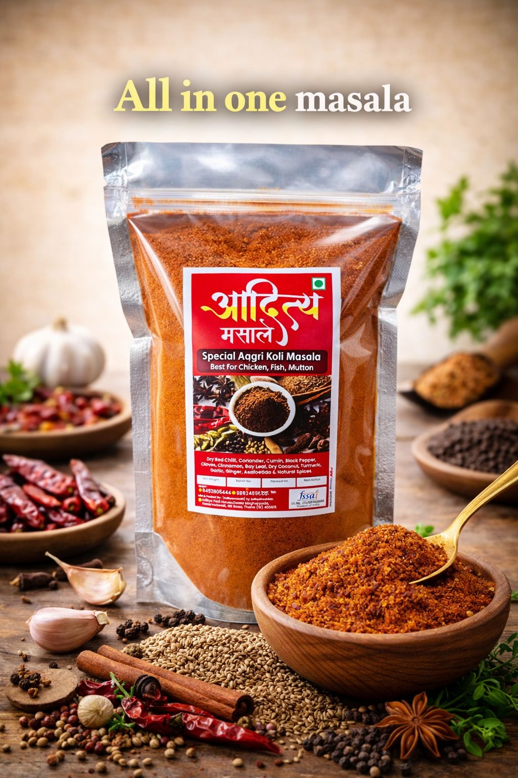 Premium All-in-One Masala (500g) – Hotel Taste at Home